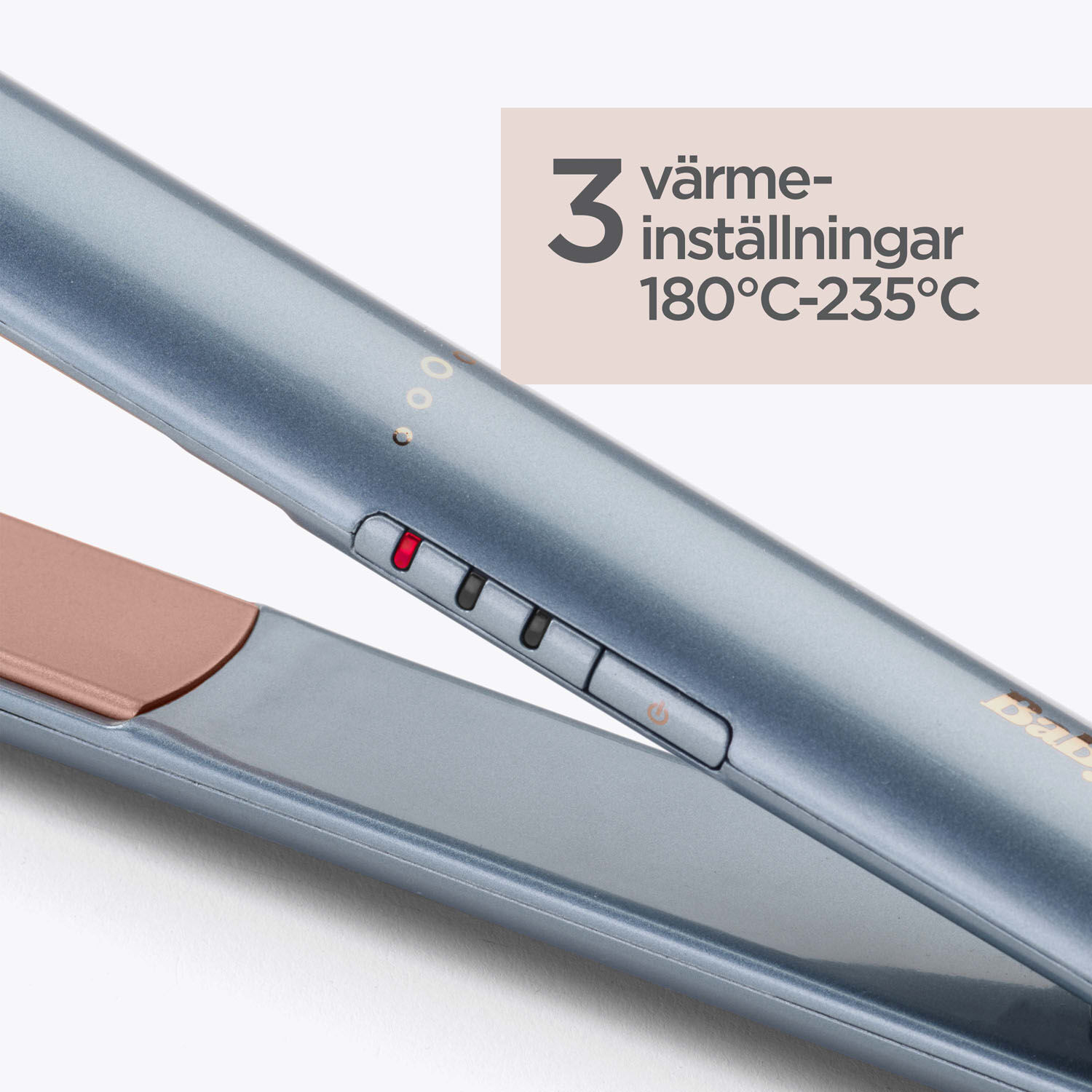 3 v&auml;rmeinst&auml;llningar 180&deg;C-235&deg;C